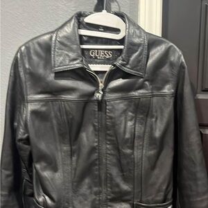 Genuine leather Guess jacket